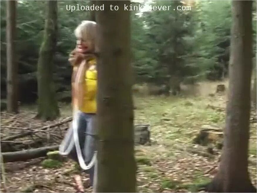Yellow Down Jacket Bondage