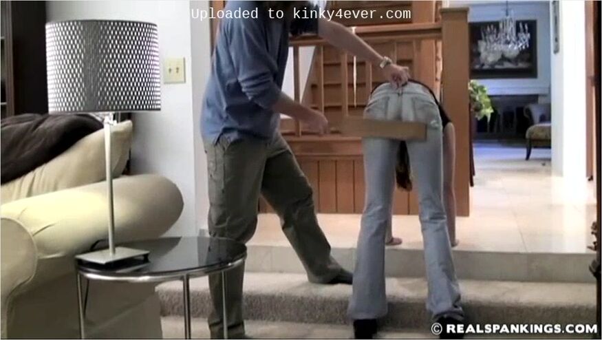 teen 18+ Girl Paddled At Home