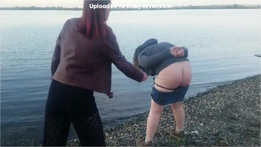 Couple Spanked Outdoors For Tresspassing