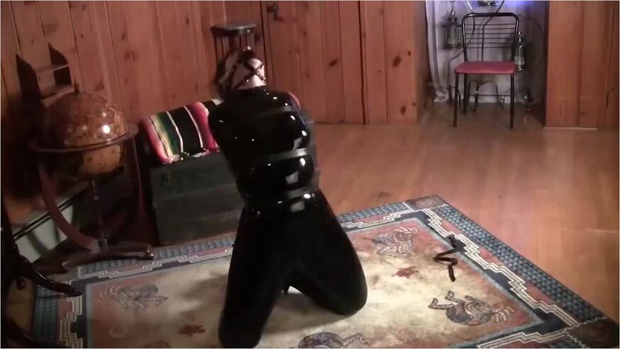 Panel Gagged In A Black Catsuit With Elizabeth Andrews