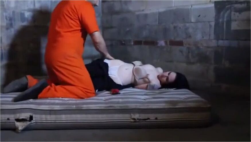 Hogcuffed Prison Guard