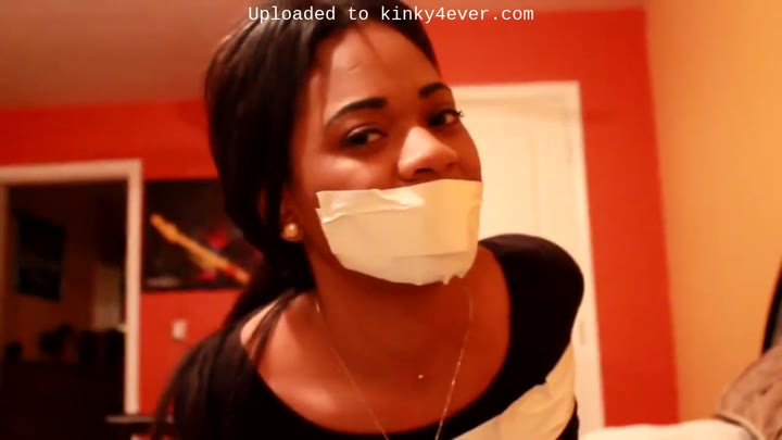 Ebony Gagged