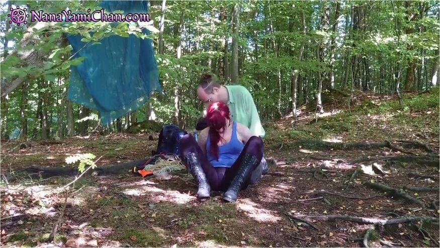 Shibari Running Girl Pose In Public Forest Spanking & Humiliating - Teaser Video