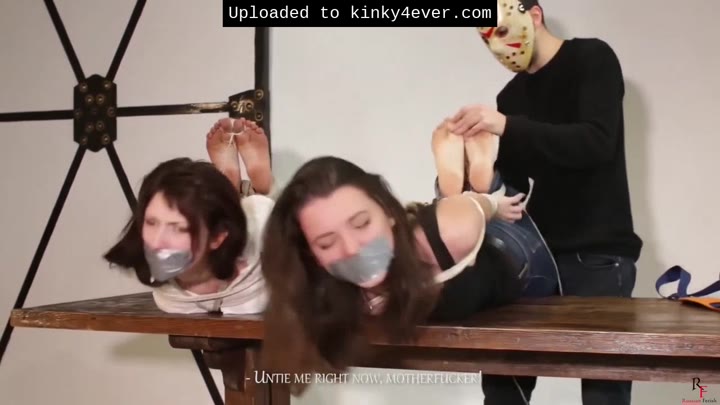 Two Russian Gril Hogtie 5