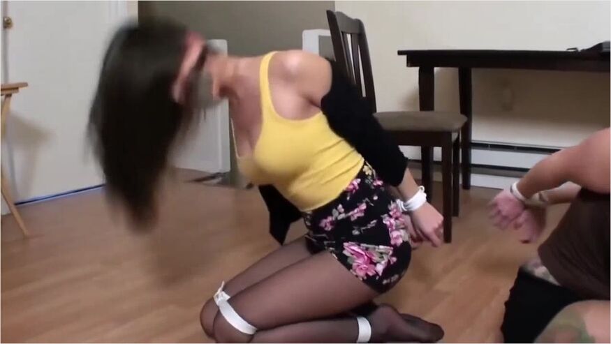 Two Secretaries Roped And Tape-gagged