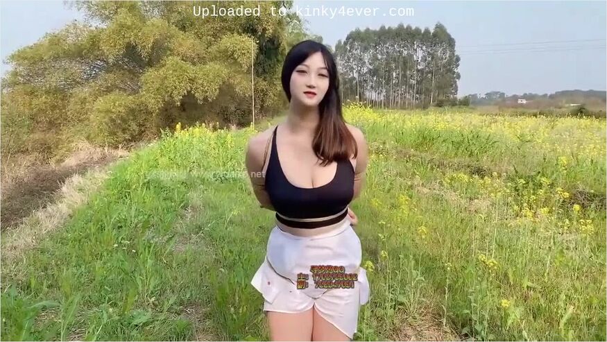 Chinese Bondage - Bound And Walk In Field