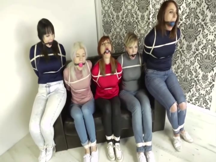 5 Girls Bound And Ballgagged