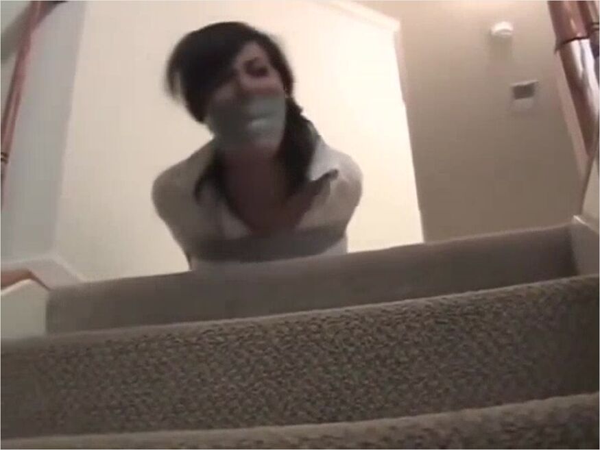 Secretary Gets Captured, Taped, Gagged With Her Pant