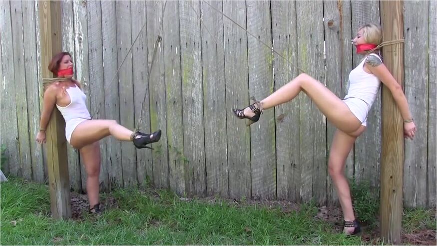 Two Girls Post Tied