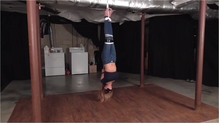 Lucy Hogtied Suspended