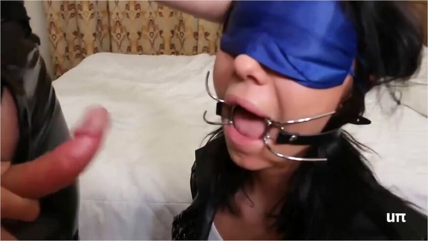 Drooling Sasha Face Fucked